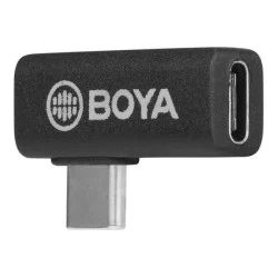 BOYA Female TYPE-C to Male TYPE-C Adapter (90 degree) - Black